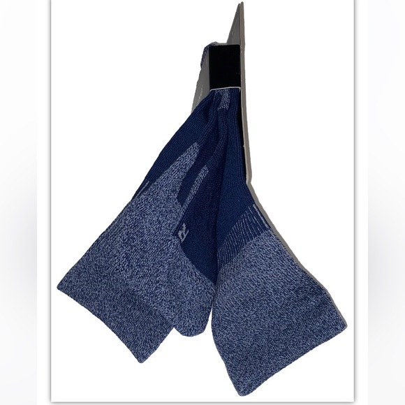Under Armour UA Training Cushion Crew Socks 1 Pair Men’s 12-16 Blue Gray w/ Logo - Picture 10 of 11